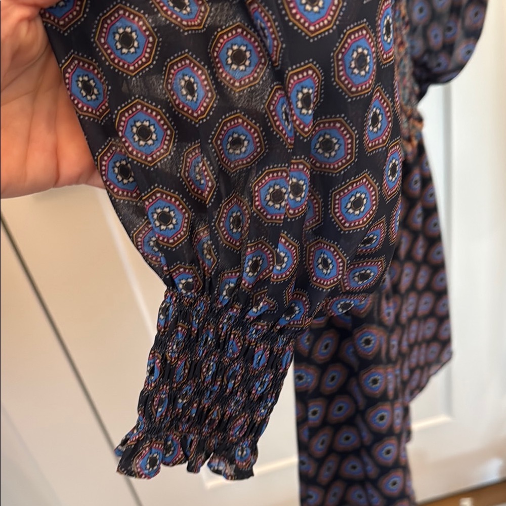 Patterned Long Sleeve Dress - image 4